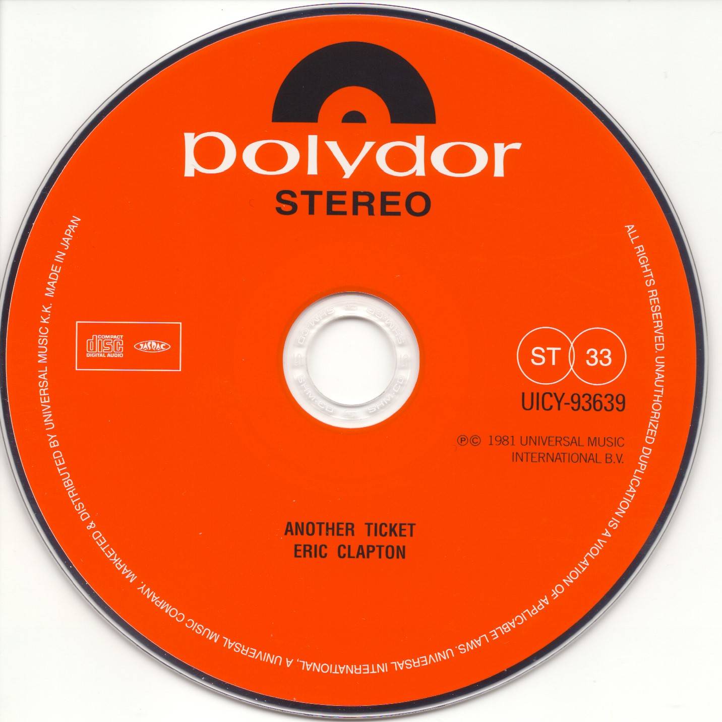 Eric Clapton Another Ticket [cd1 jpn]